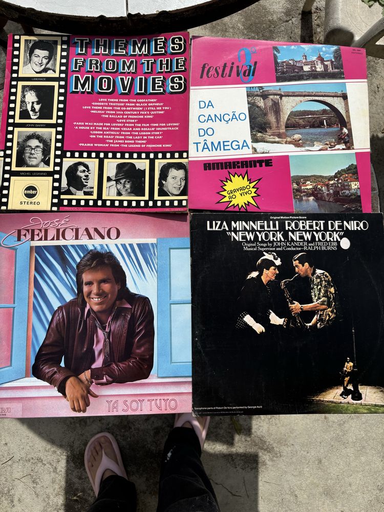 Discos de vinil antigos
