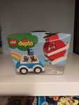 LEGO Duplo helikopter i strażacki radiowóz