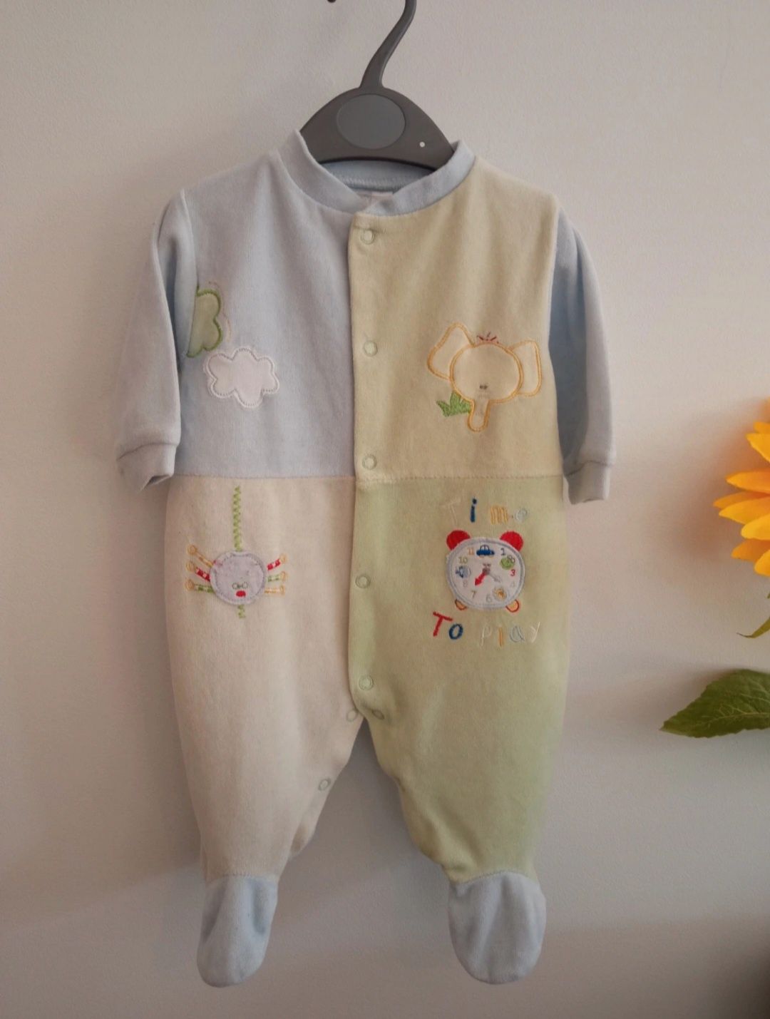 Pijamas / babygrow veludo bebé 0-3 meses