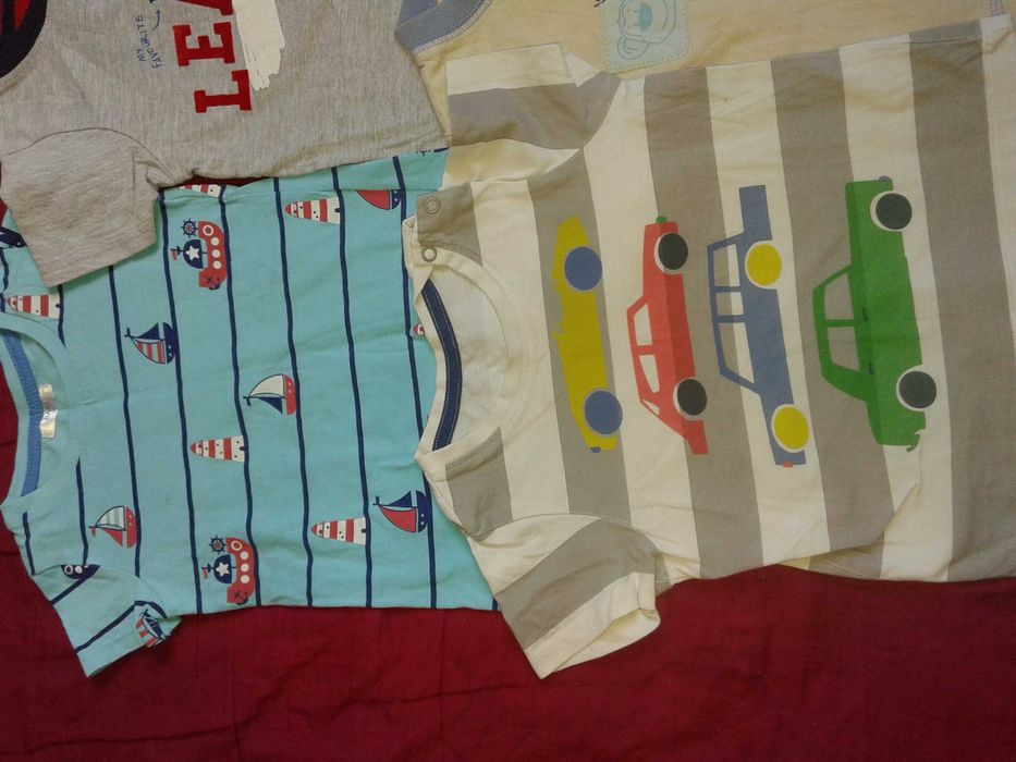 Zestaw koszulek chłopięcych 74/80 Primark i inne