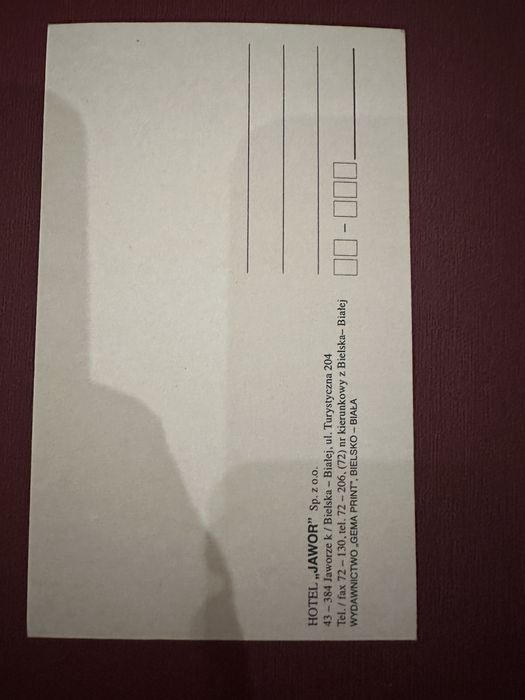 Pocztówka Jawor Hotel w Jaworze, do kolekcji