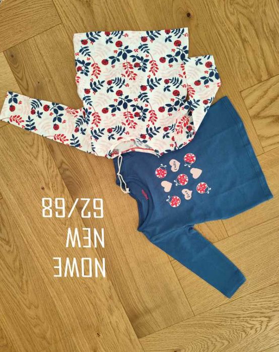 Zestaw 2szt- bluzki nowa bluzka niemowlęca 62/68 długi rękaw dziewcz