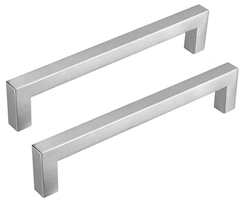 15x Uchwyt Meblowy Stal Nierdzewna Szczotkowana 14 cm Wkrety