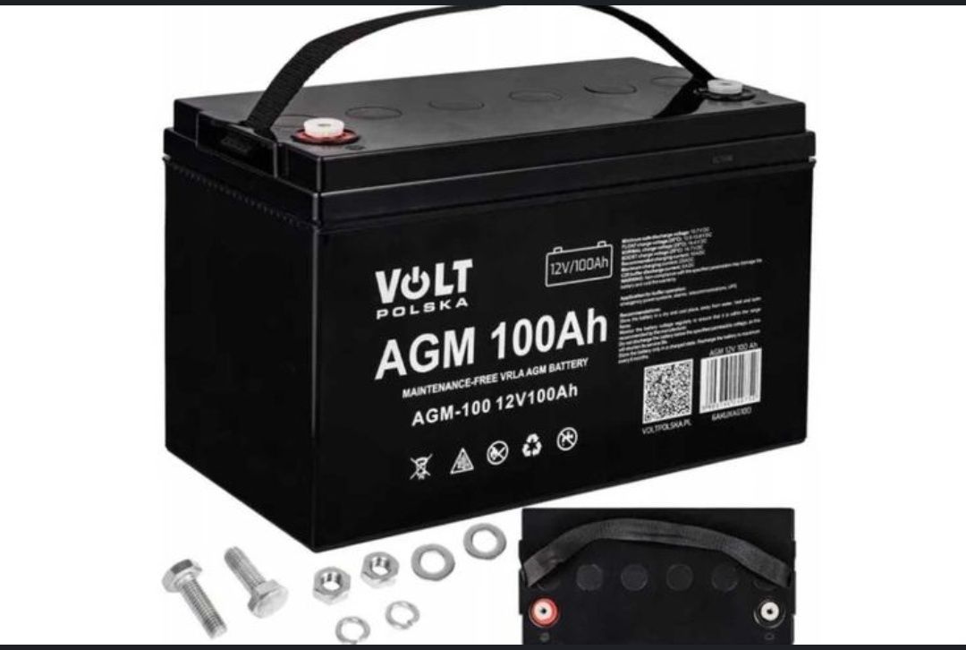 Акумулятор AGM Volt Polska 100 Ah 12V є в наявності 
AGM VOLT POA 10