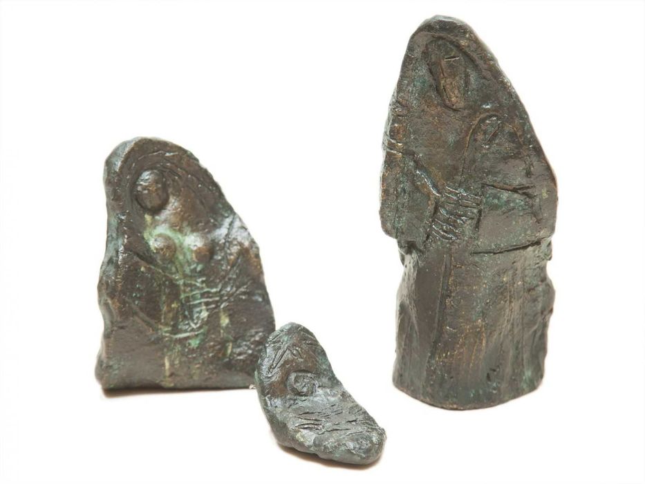 Presépio modernista em bronze