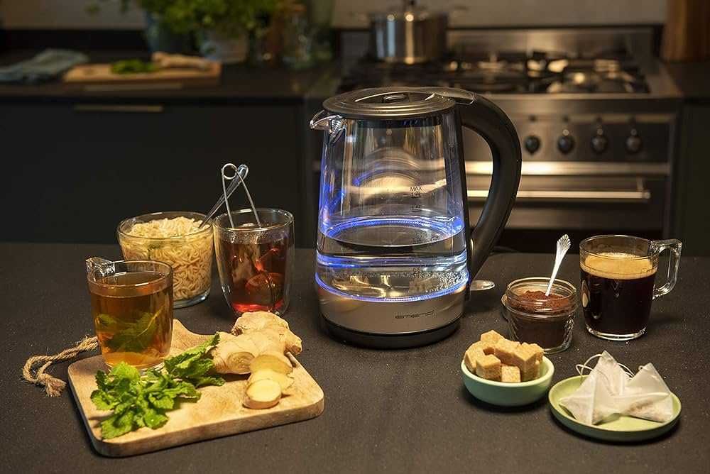 Электрический чайник Електрочайник  з підсвіткою нержавійка Emerio