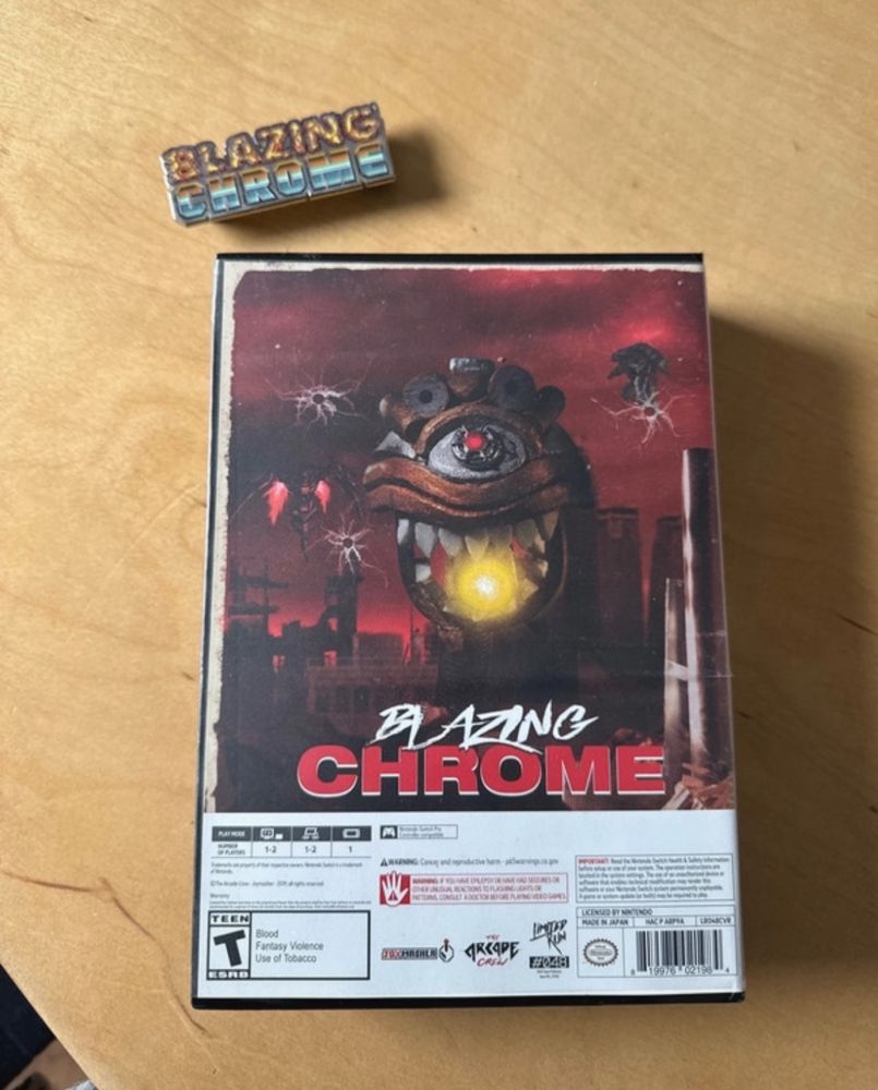 Blazing Chrome Nintendo Switch Limited Run