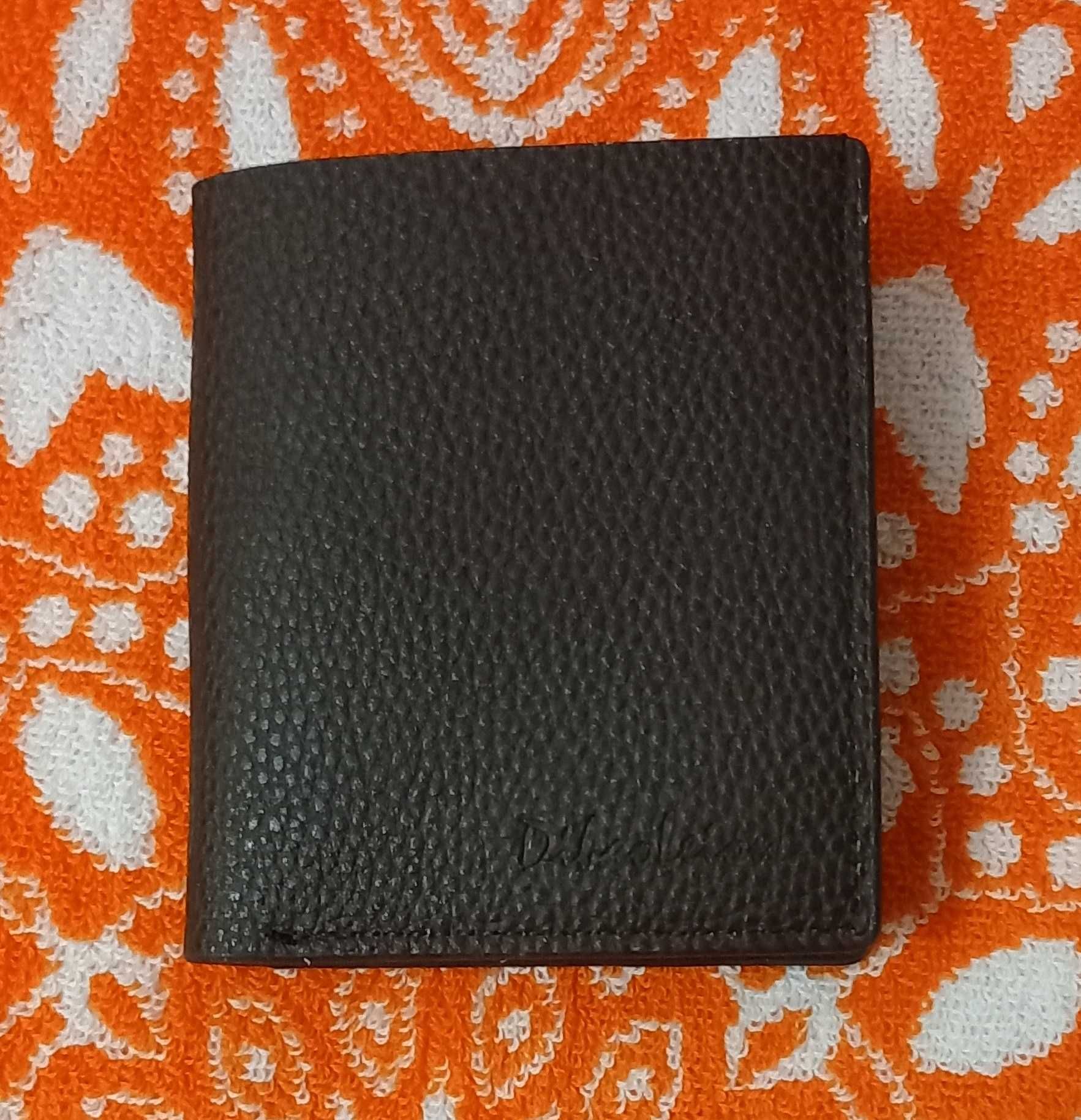 Кошелёк мужской коричневый (бумажник, портмоне)