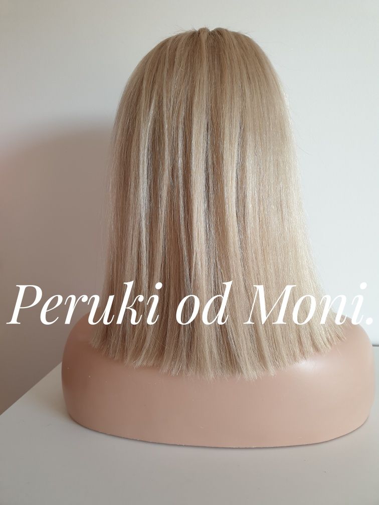 Peruka jasny bezowy blond naturalna