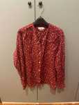 isabel Marant bordowa koszula bluzka kwiaty floral wzory print