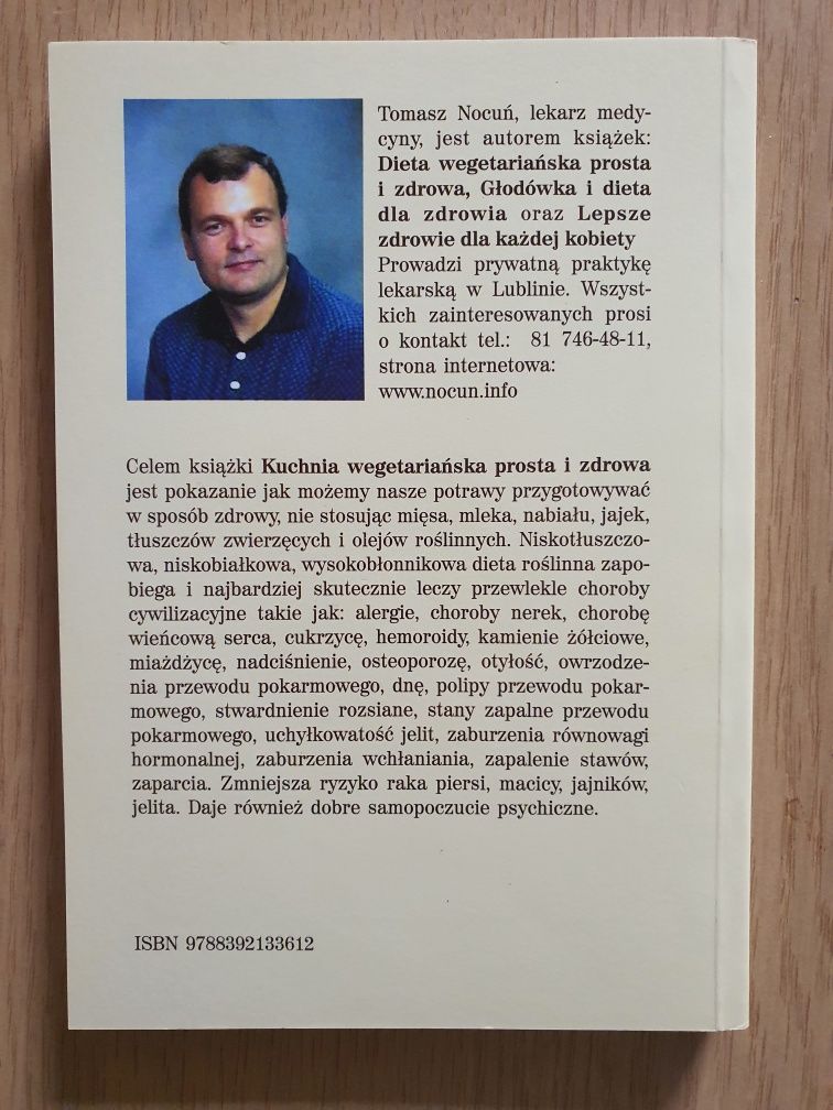 Kuchnia wegetariańska prosta i zdrowa Tomasz Nocuń