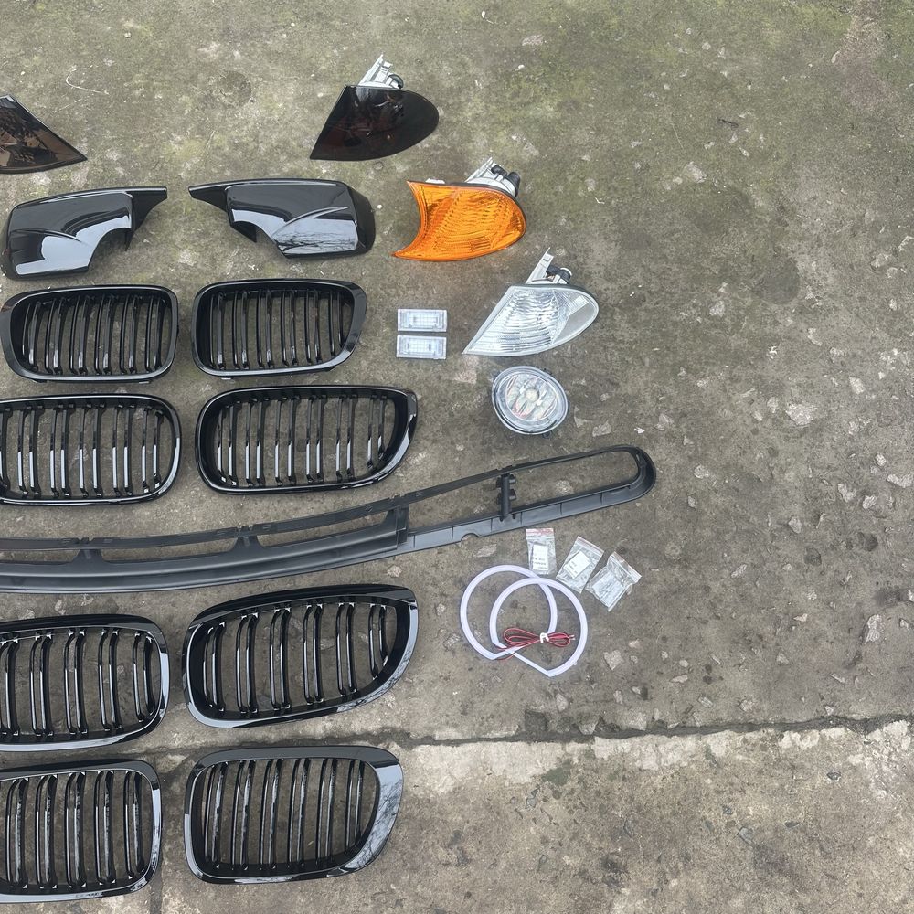 Решотка бампера bmw e46 решітка туманки ноздри bmw E46 BMW