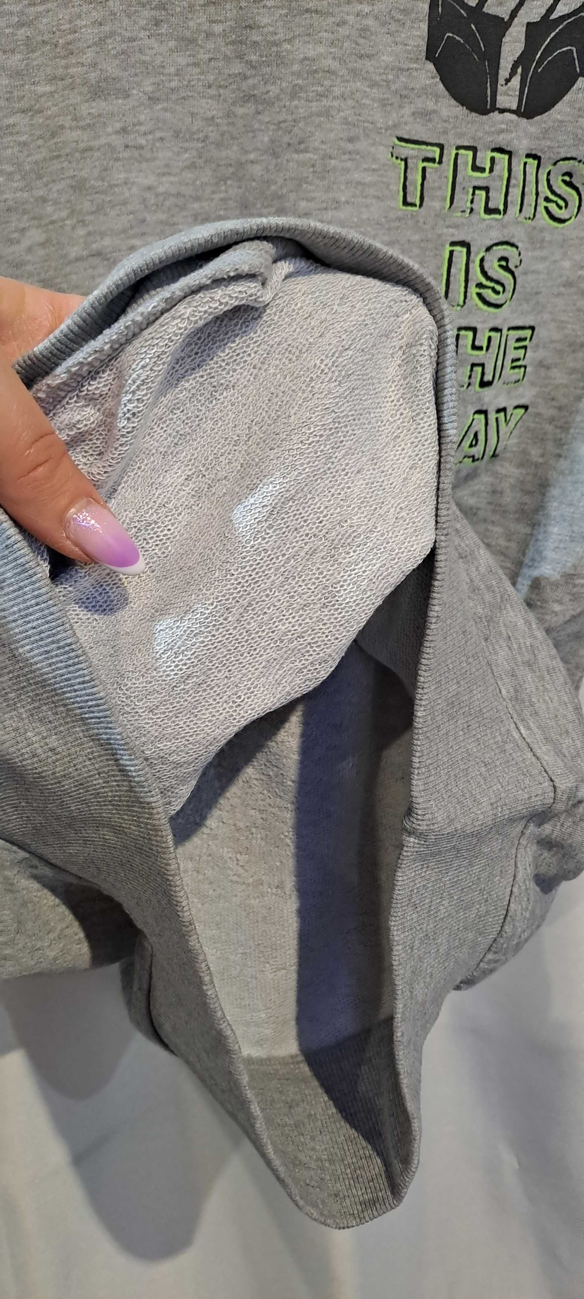 Szara Bawełniana Bluza Z Kapturem Star Wars r.146/152
