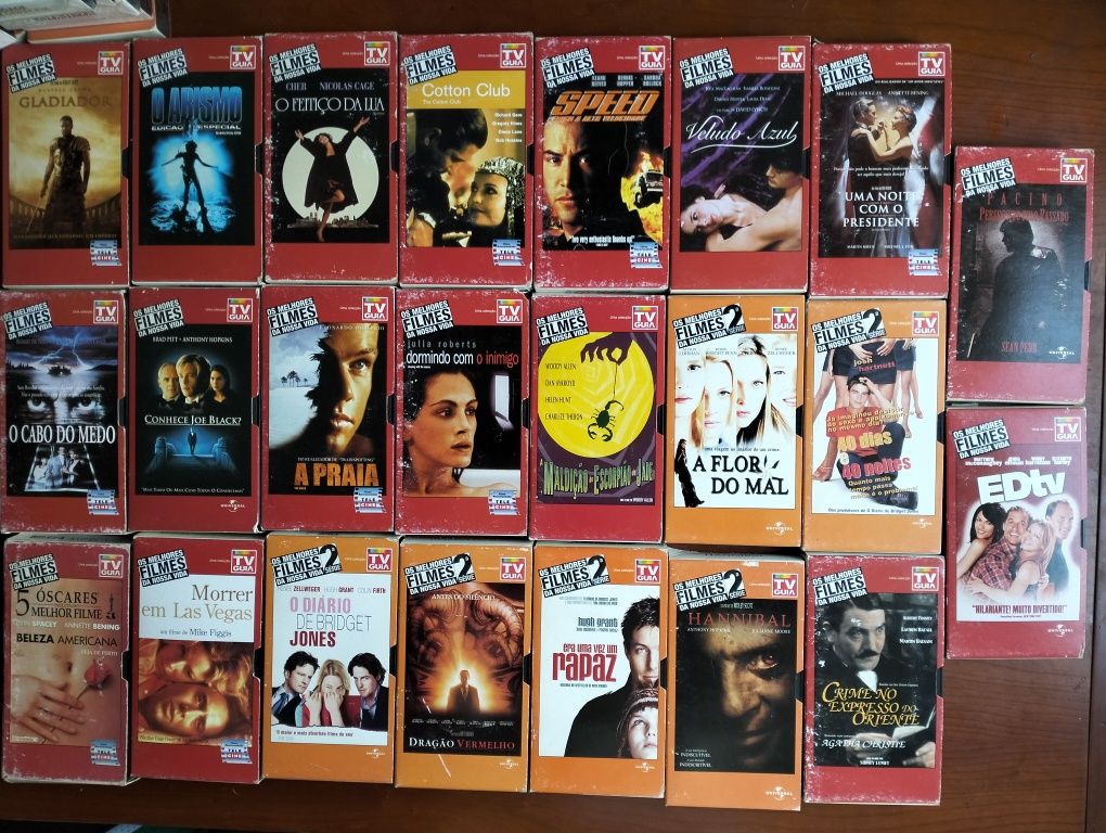 Antigas cassetes VHS