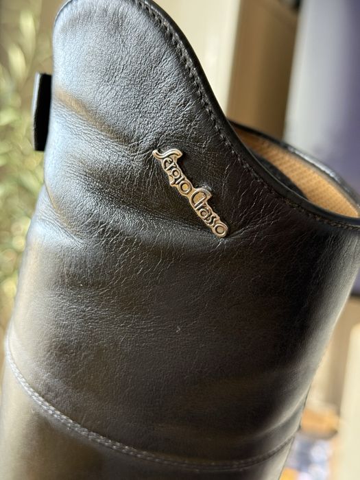 SERGIO GRASSO Oficerki Jeździeckie Skórzane Rozmiar 38 Vibram