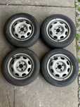 Koła volkswagen polo lupo 13 cali srebrne stalowe opony hankook