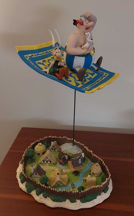 Cenário de Asterix em resina. Raro