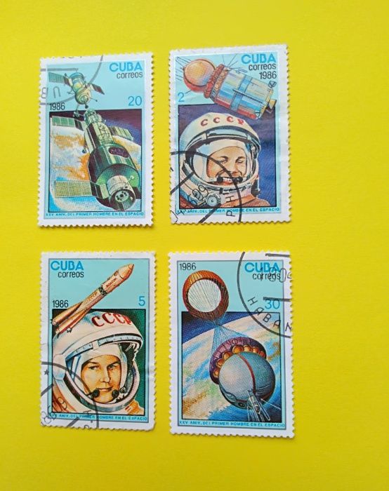 Марки 80-х Куба – космонавтика