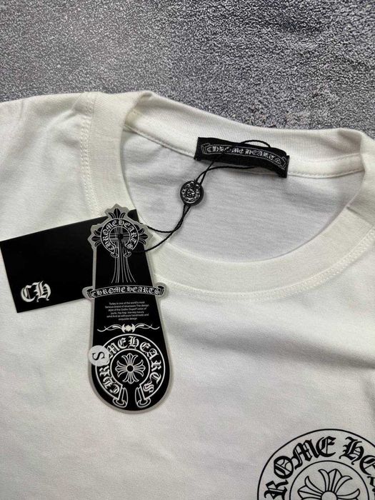 Футболка Chrome Hearts хром хардс усі розміри чорна і біла