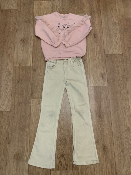 Пакет речей на дівчинку 134-146,демісезонна куртка zara,