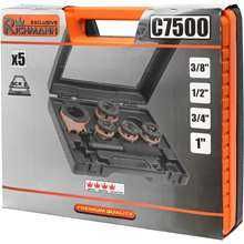 gwintownica DO RUR 3/8"-1", 5 ELEMENTÓW