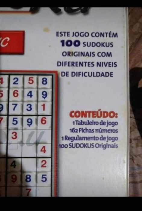 Sudoku jogo de engenho e lógica