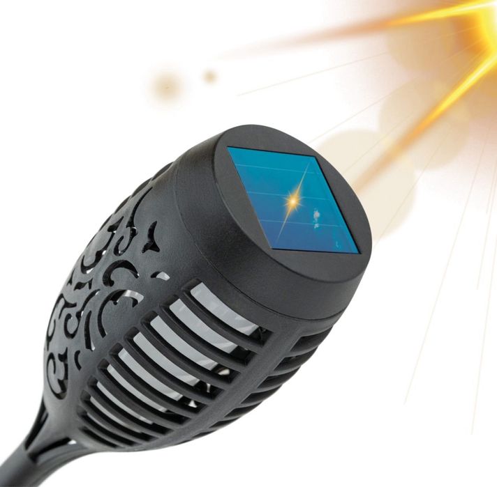Lampa solarna płomień 2 szt