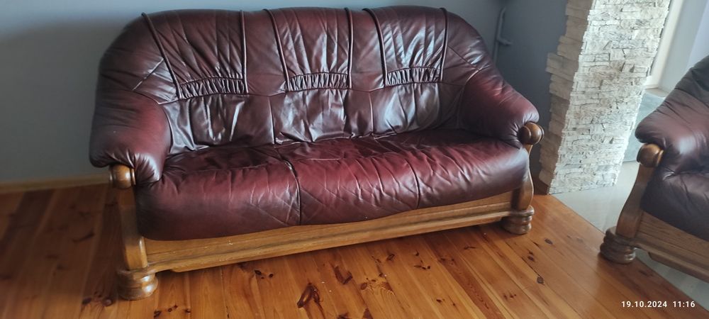 Wypoczynek ze skóry 3+1+1