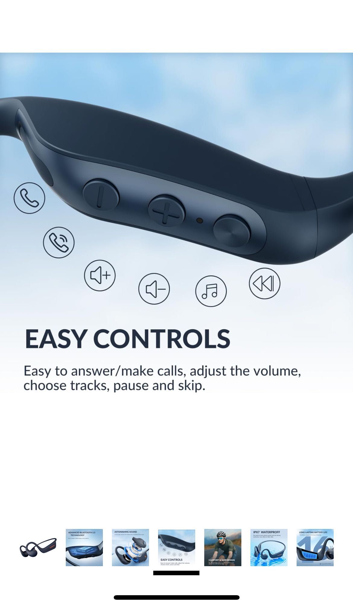 Tonemac Q5 bezprzewodowe wodoodporne słuchawki dla sportowców
