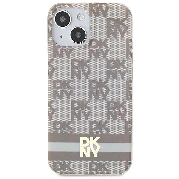 Etui DKNY IML Checkered Mono Pattern & Printed Stripes MagSafe na iPho