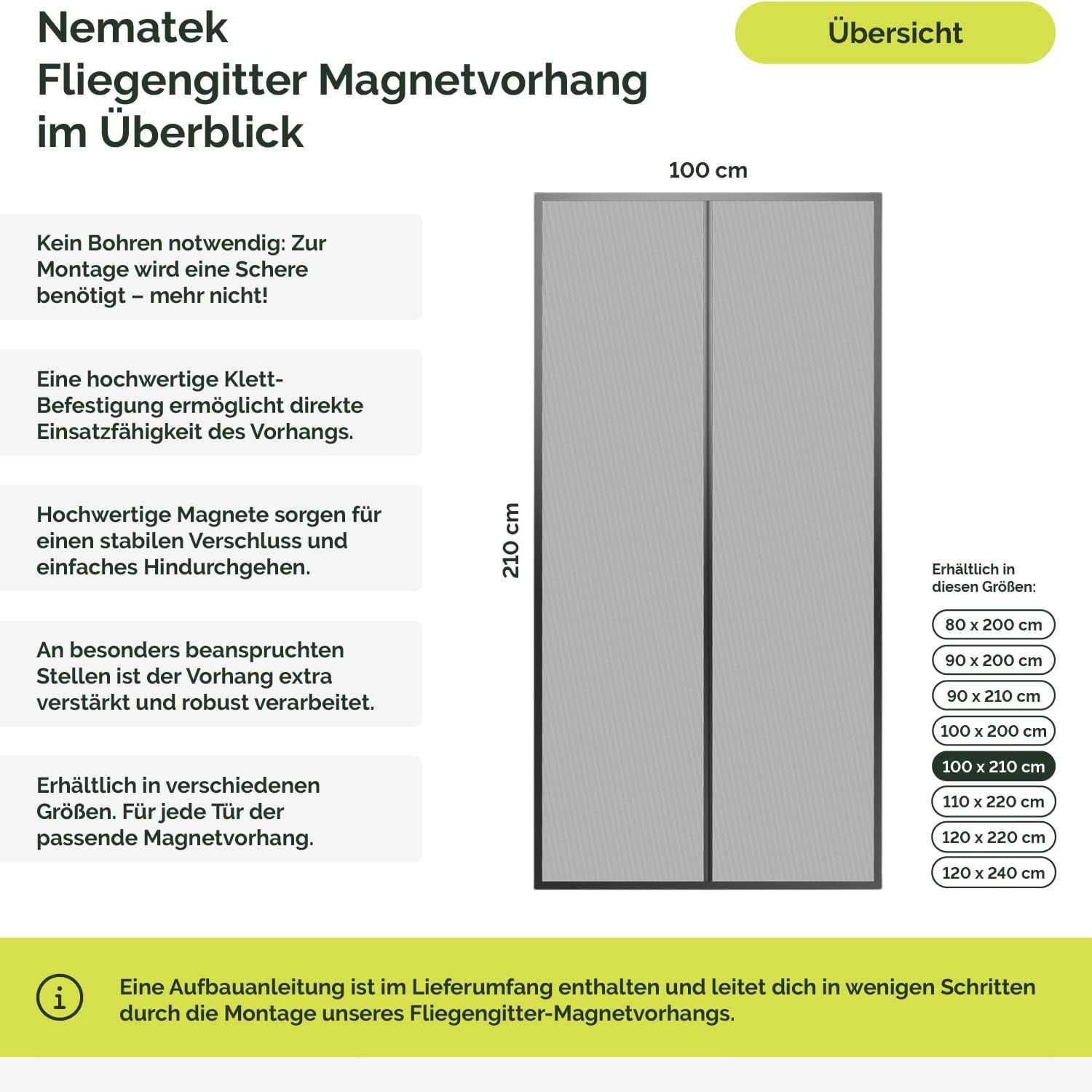 Nowa magnetyczna moskitera na owady / zasłona 100x200CM !