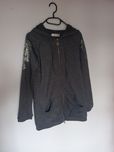 Bluza szara rozpinana w stylu vintege