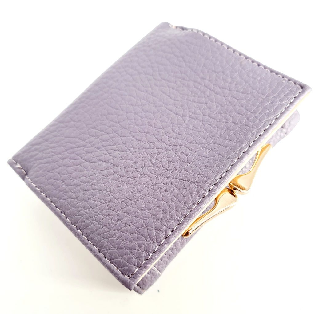 Pastelowy modny portfel damski Fiolet jasny nowy