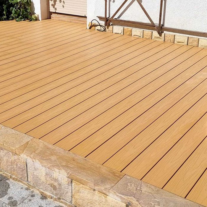 DESKA TARASOWA Premium Liderwood |  PRÓBKA | Ecru / Dąb Jasny