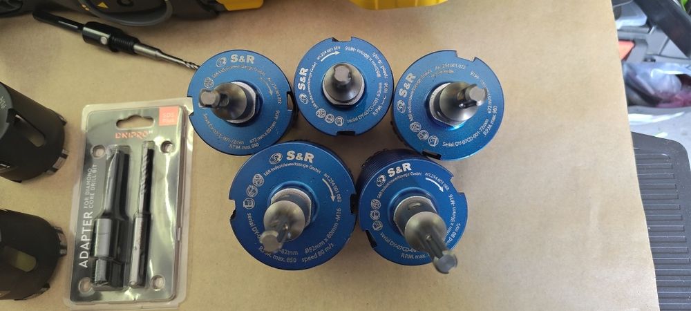 Набір коронок по бетону (8 штук)