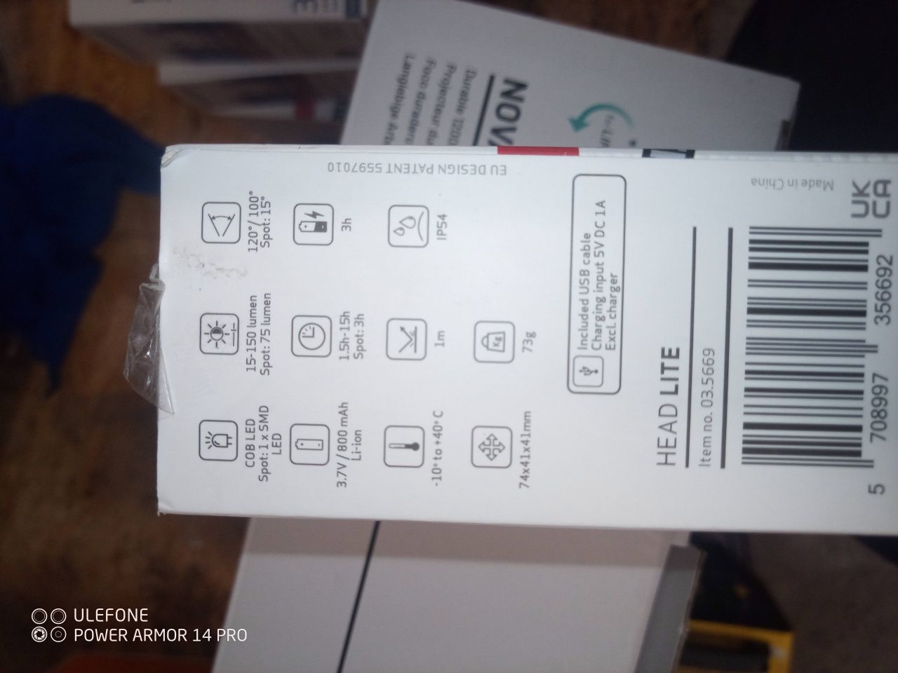 SCANGRIP Lampa czołowa Head Lite LED 150 LM CZUJNIK BEZDOTYKOWY 03.566