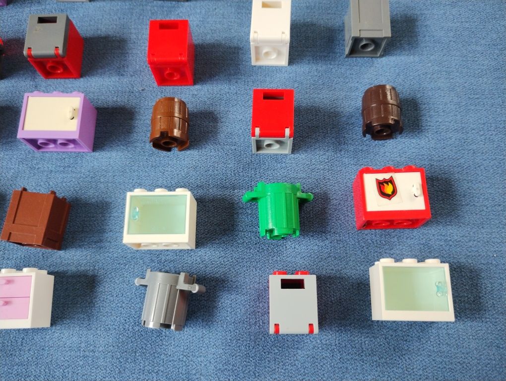LEGO oryginalne skrzynie, szafki, pojemniki, szuflady, regały - 30 szt