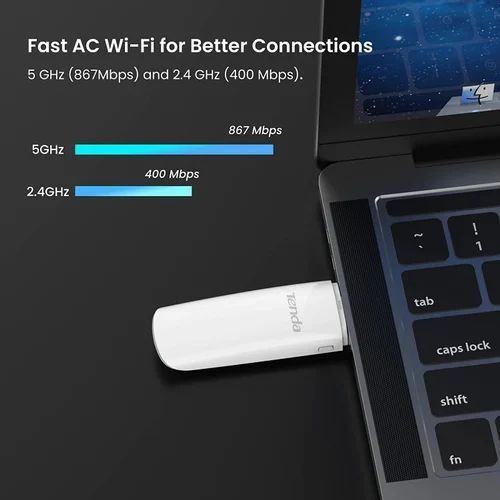 ШВИДКІСНИЙ  dual  WI FI Адаптер Tenda U12, AC1300 USB 3.0 (U12) _ШАРА