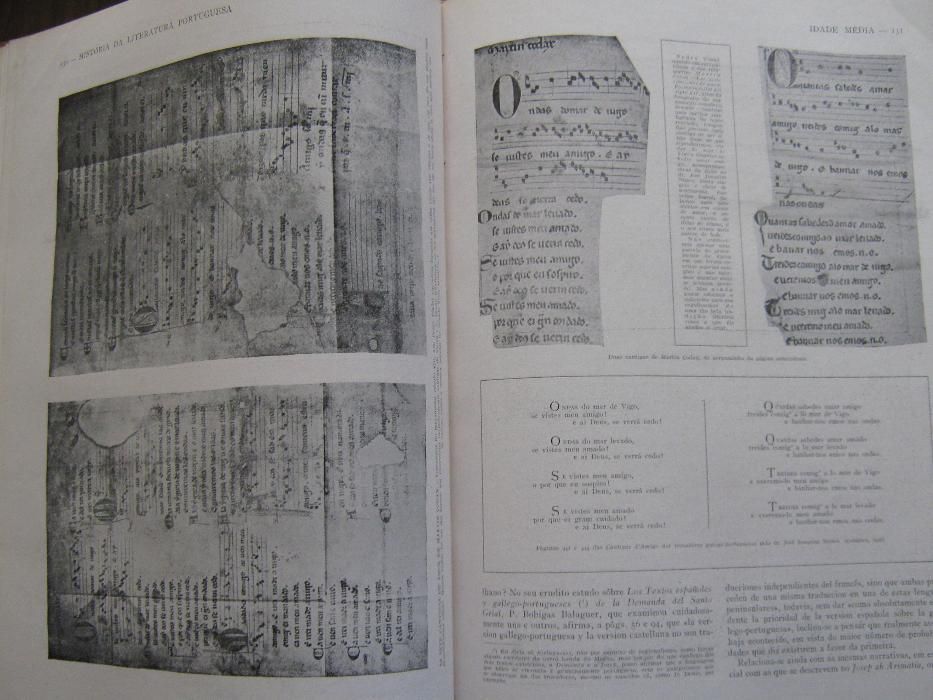 Livros datados 1929 raros da historia da literatura portuguesa (3vol)