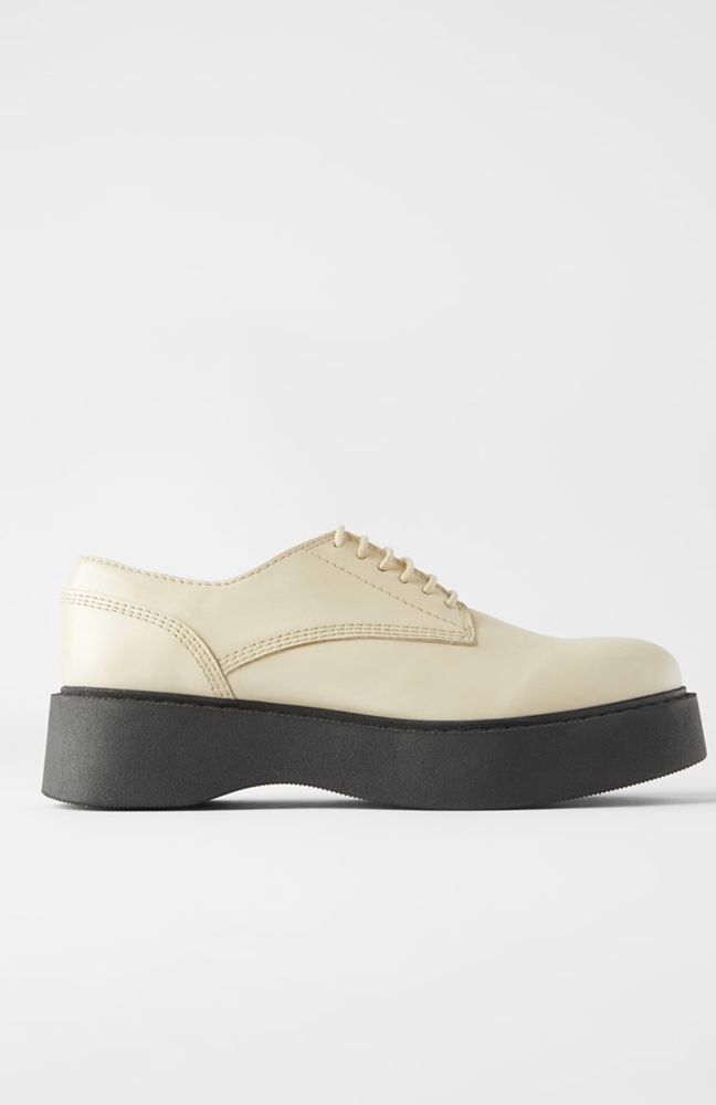 Skórzane buty derby ZARA 39