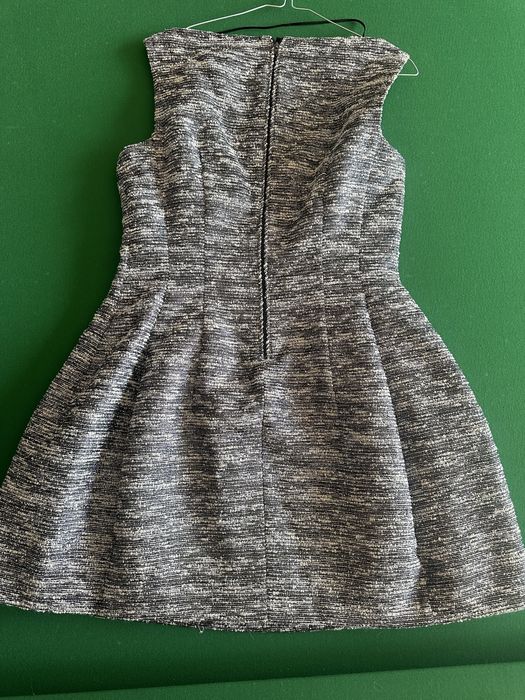 Zara sukienka ze srebrna nitka