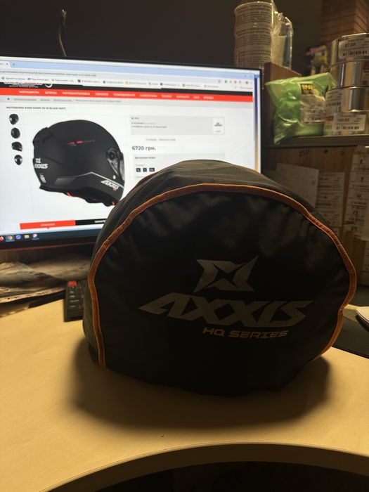 Мотошолом Axxis Hawk SV A1 Black Matt