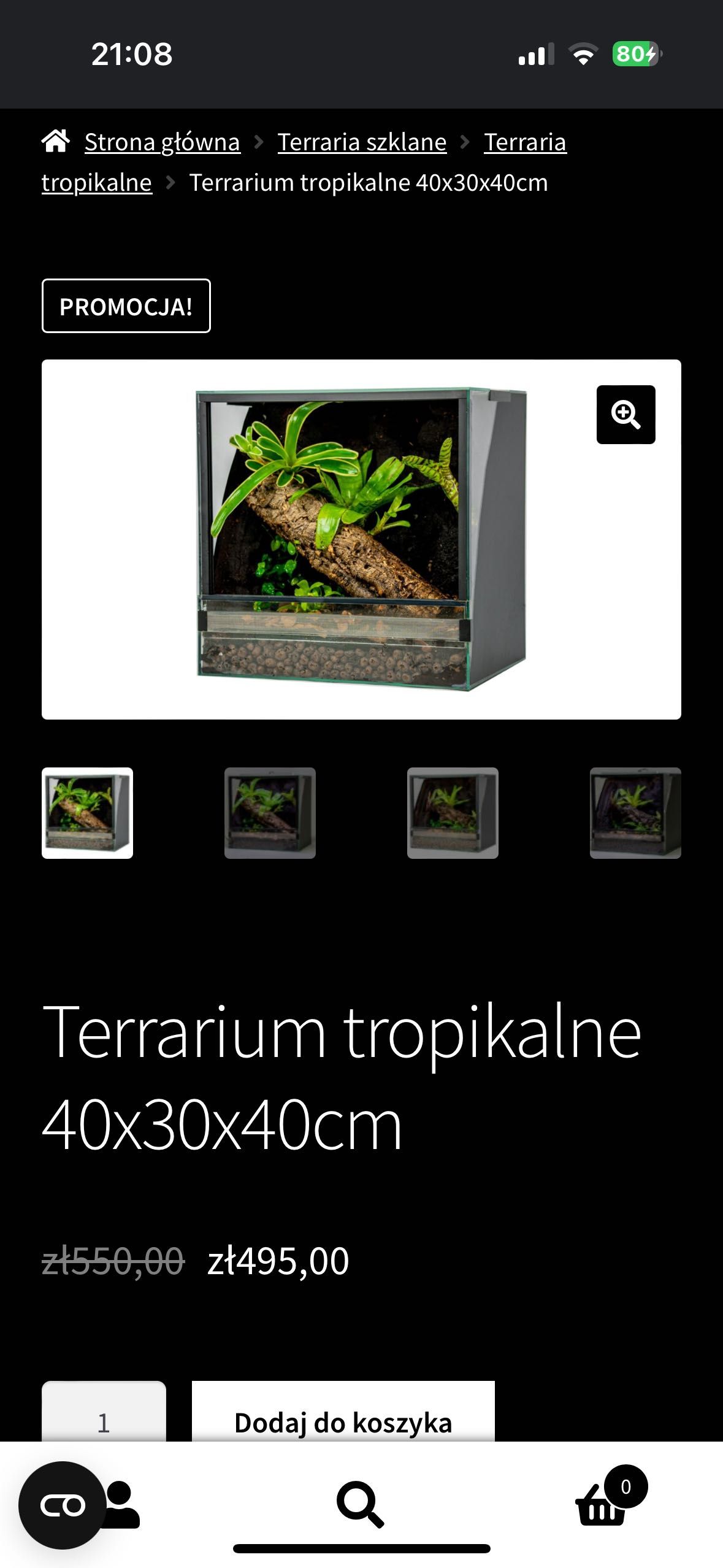 Terrarium tropikalne tropical factory