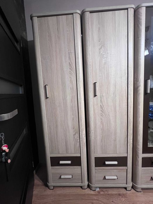 Duży zestaw mebli do salonu Dąb Sonoma