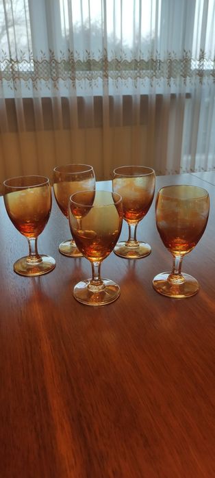 Kieliszki do wina PRL 5 sztuk