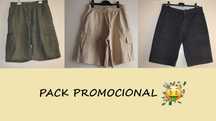 Pack promocional de 3 calções masculinos