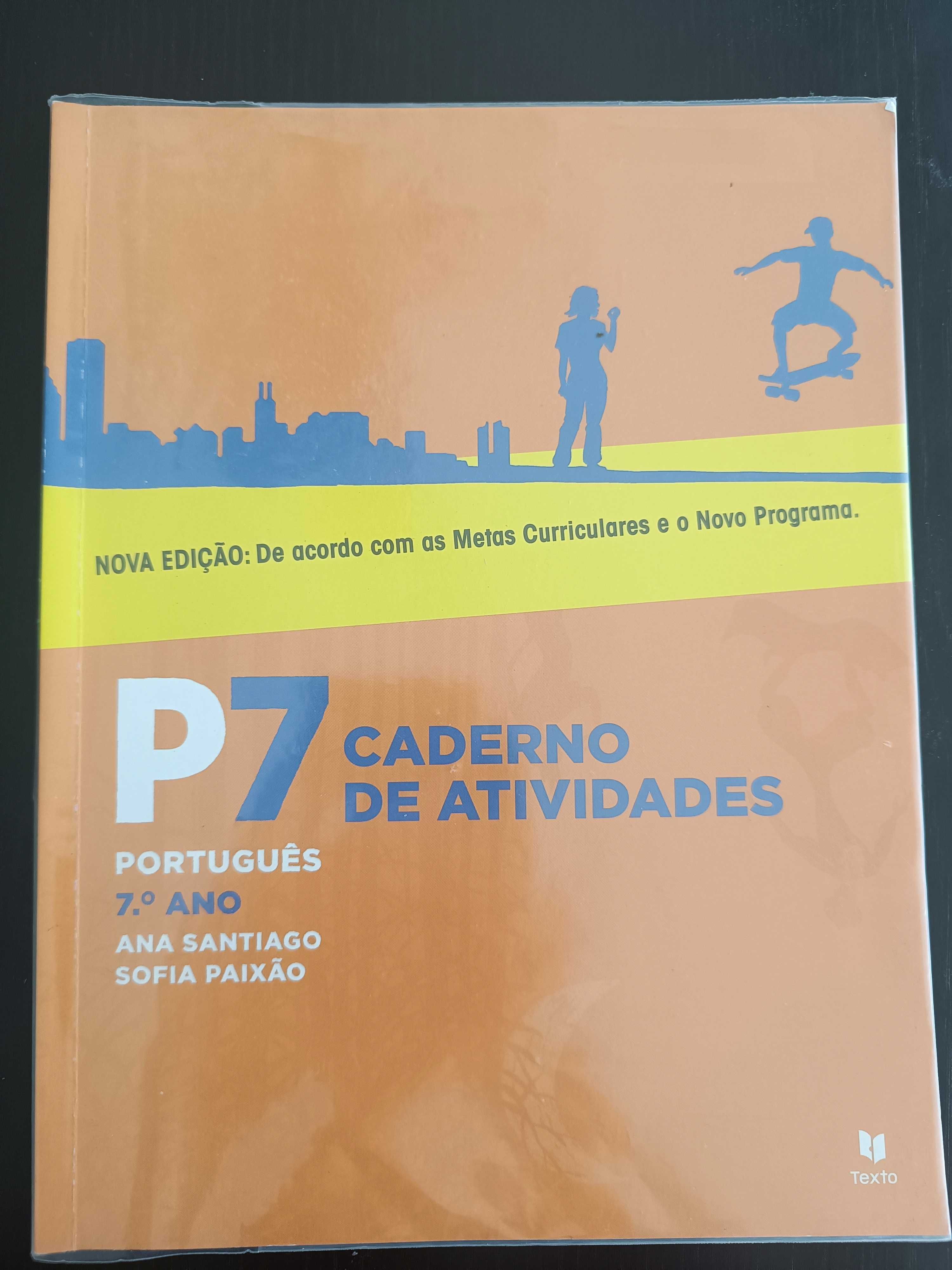 P7 - Caderno de atividades, Português 7º ano