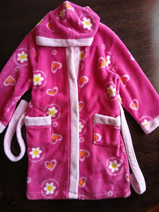Теплий плюшевий халат для дівчинки, 122-128