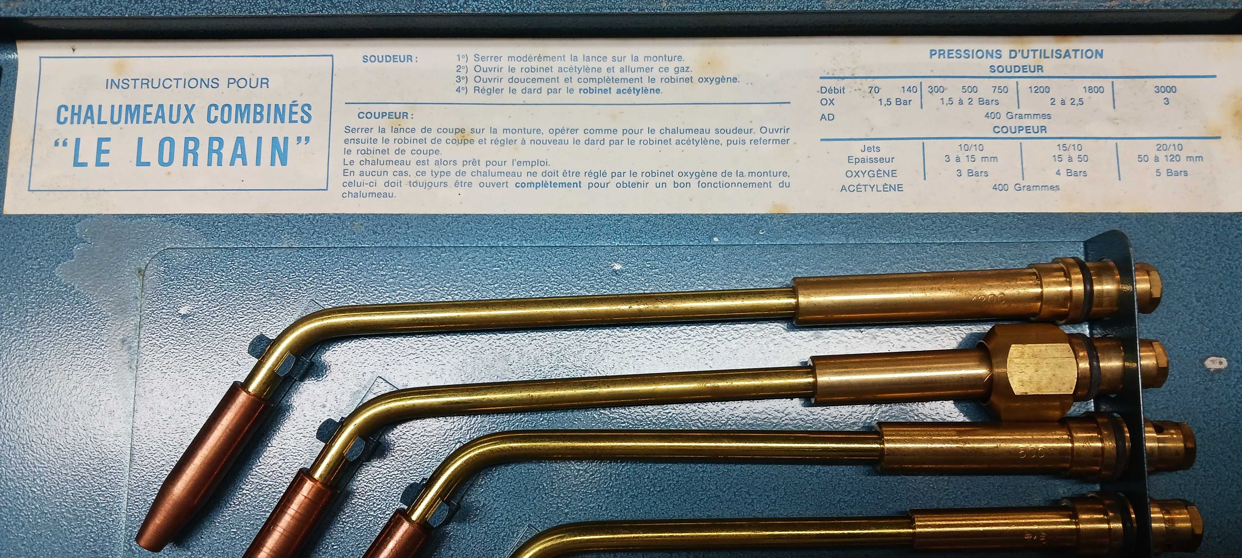 Estojo de corte e soldadura "Le Lorrain"
