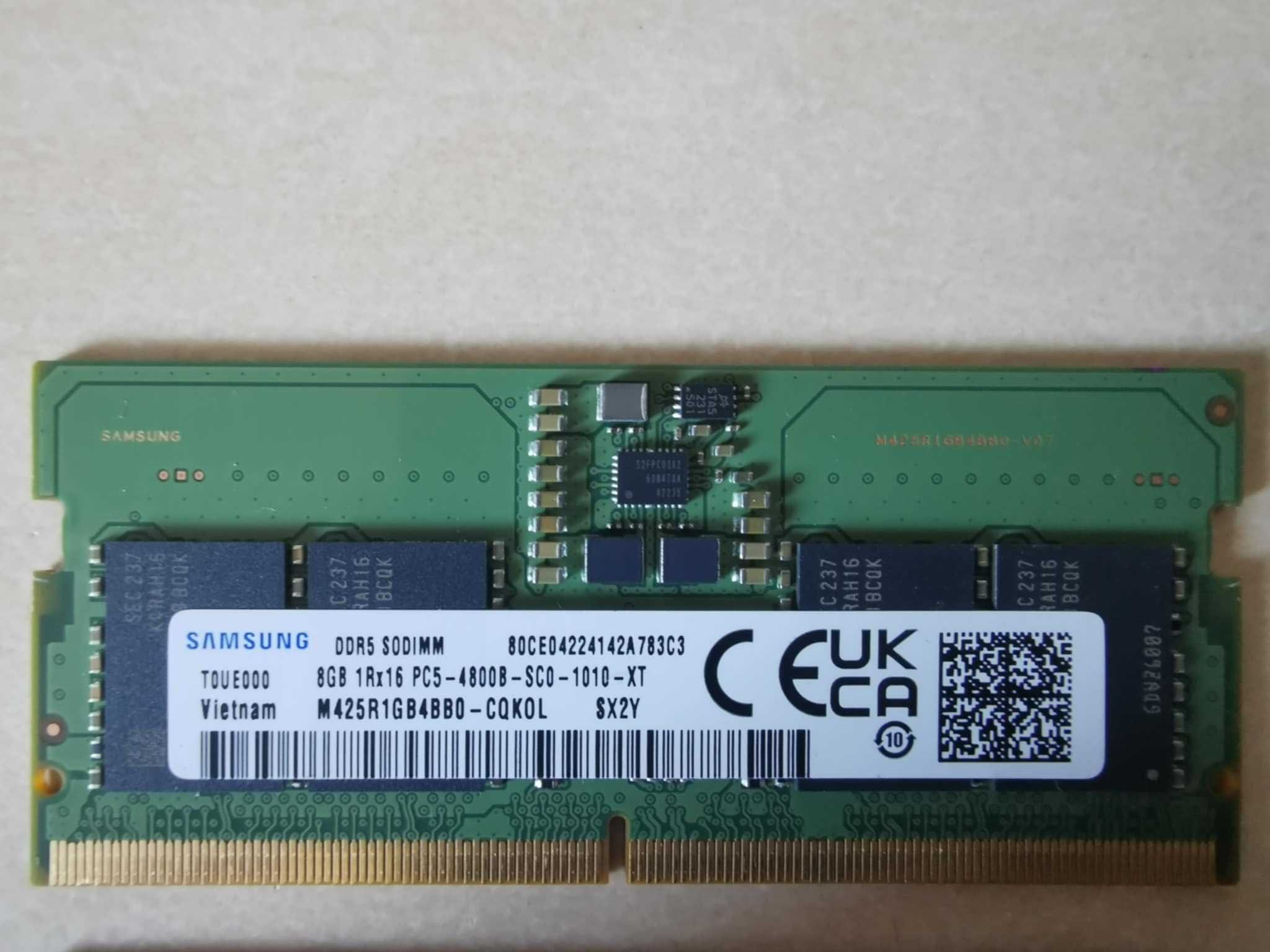 Pamięć RAM 2x 8GB Samsung SO-DIMM DDR5 4800MHz PC5
